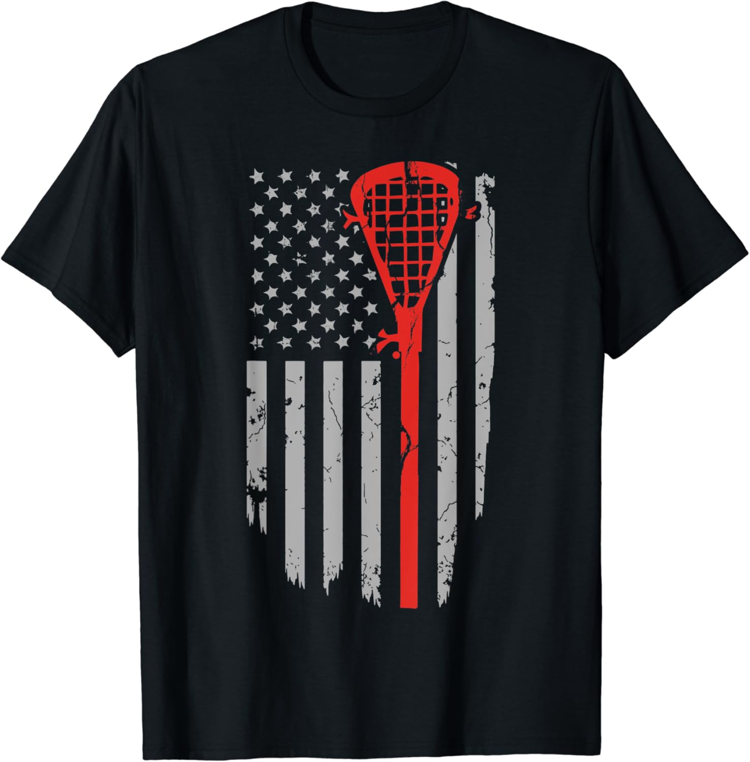 Vintage American Flag Lacrosse Youth Apparel, Boys Men USA